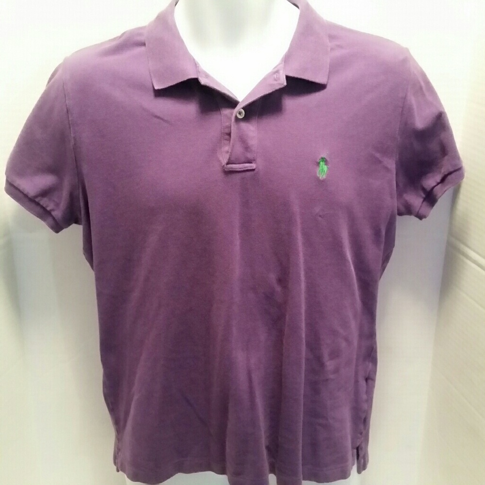 Ralph Lauren "The Skinny Polo" Size XL Purple