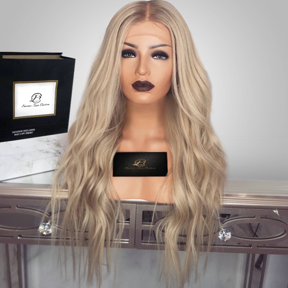 Human hair blonde wig