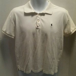 Ralph Lauren White Polo Size Large great condition