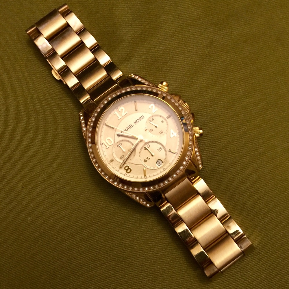 Michael Kors 'Blair' Gold-Tone Chronograph Watch