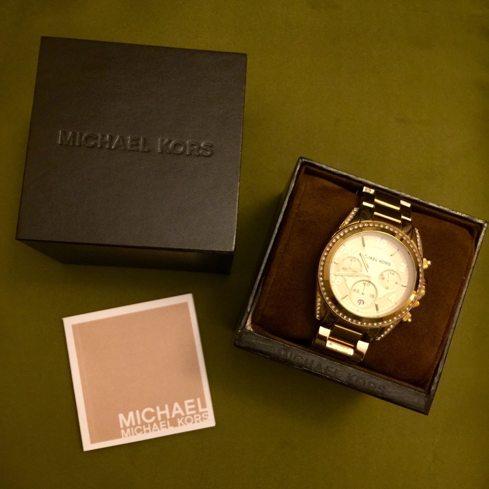 Michael Kors 'Blair' Gold-Tone Chronograph Watch - Picture 2 of 7