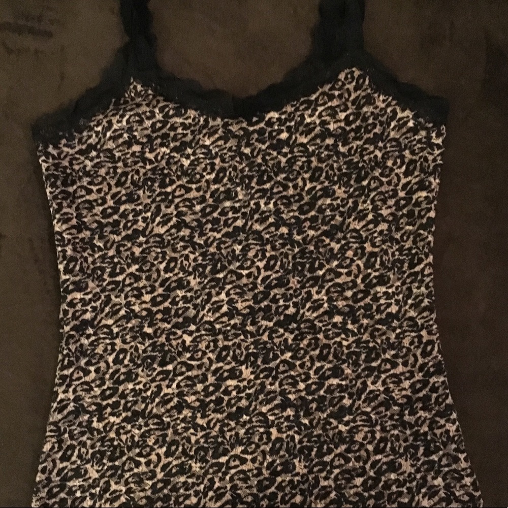 White House Black Market leopard cami XS NWOT