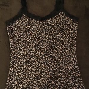 White House Black Market leopard cami XS NWOT