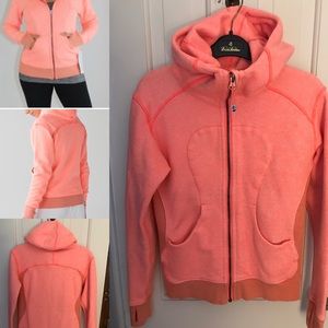 Lululemon On The Daily Hoodie Grapefruit Size 2