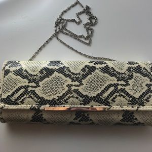 ALDO snakeskin evening bag