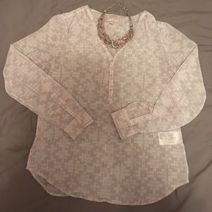 Banana Republic sheer tunic top. Size Small.