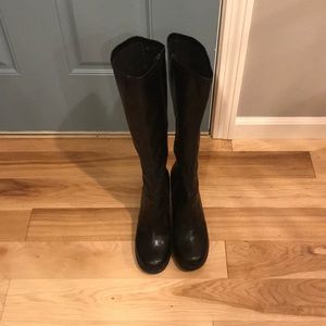 Mudd Black boots with 3” heel.