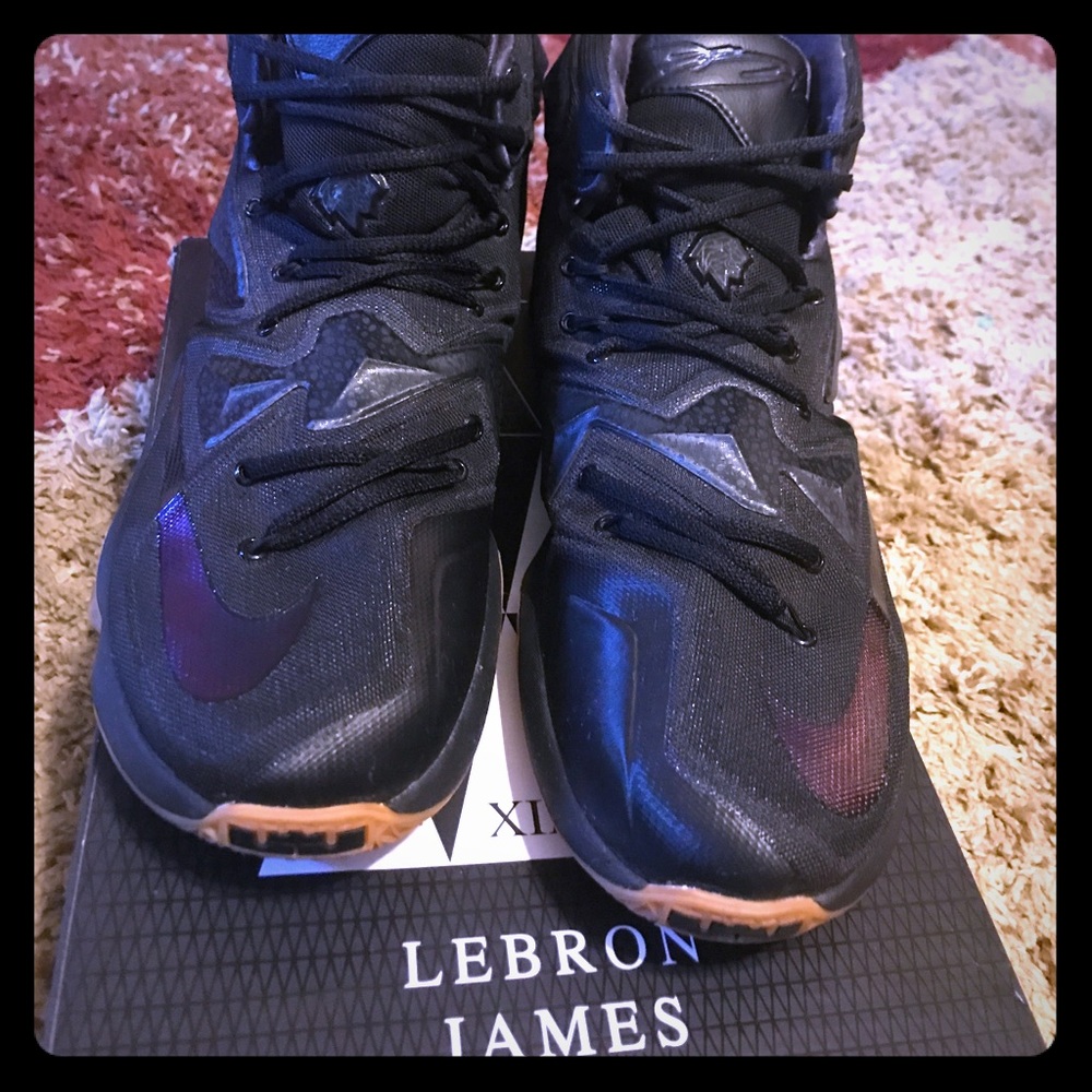 Black on black with XIII Lebrun James sneakers