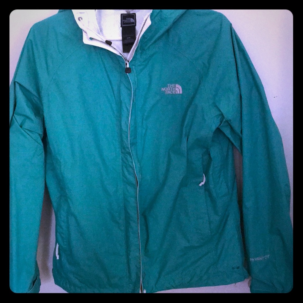 Beautiful, green North Face Rain Jacket