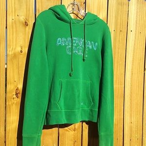 Green American Eagle Hoodie