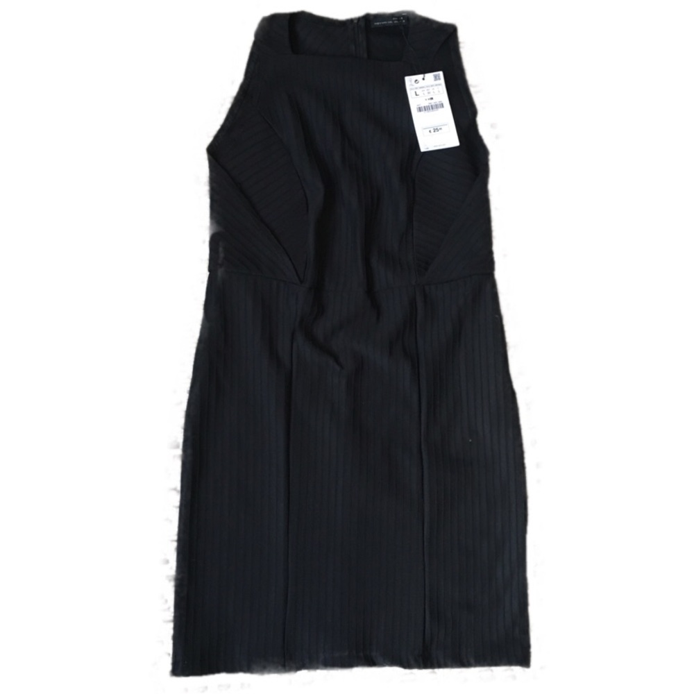 NWT Zara W&B collection black dress size large