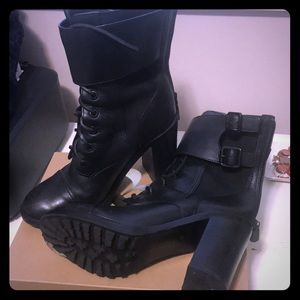 Tory Burch black calf boots