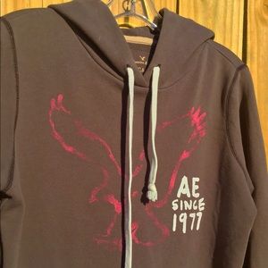 Brown American Eagle Hoodie