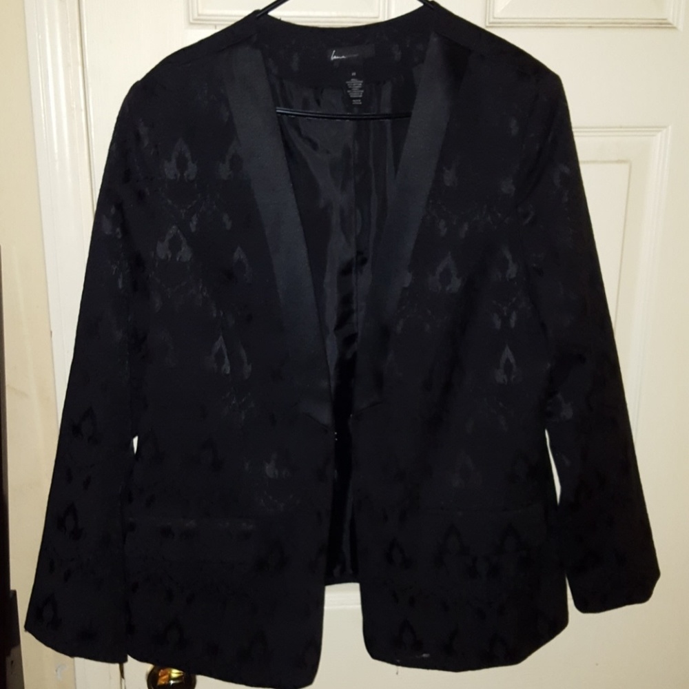Lane Bryant size 22 Black printed Blazer