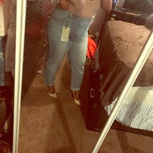 BRAND NEW Woman boohoo curve mom jeans
