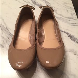 Cole Haan Patent Tan Flats