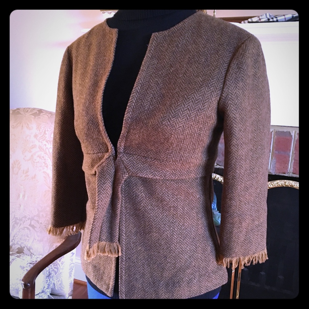 Trina Turk LA herringbone fitted jacket
