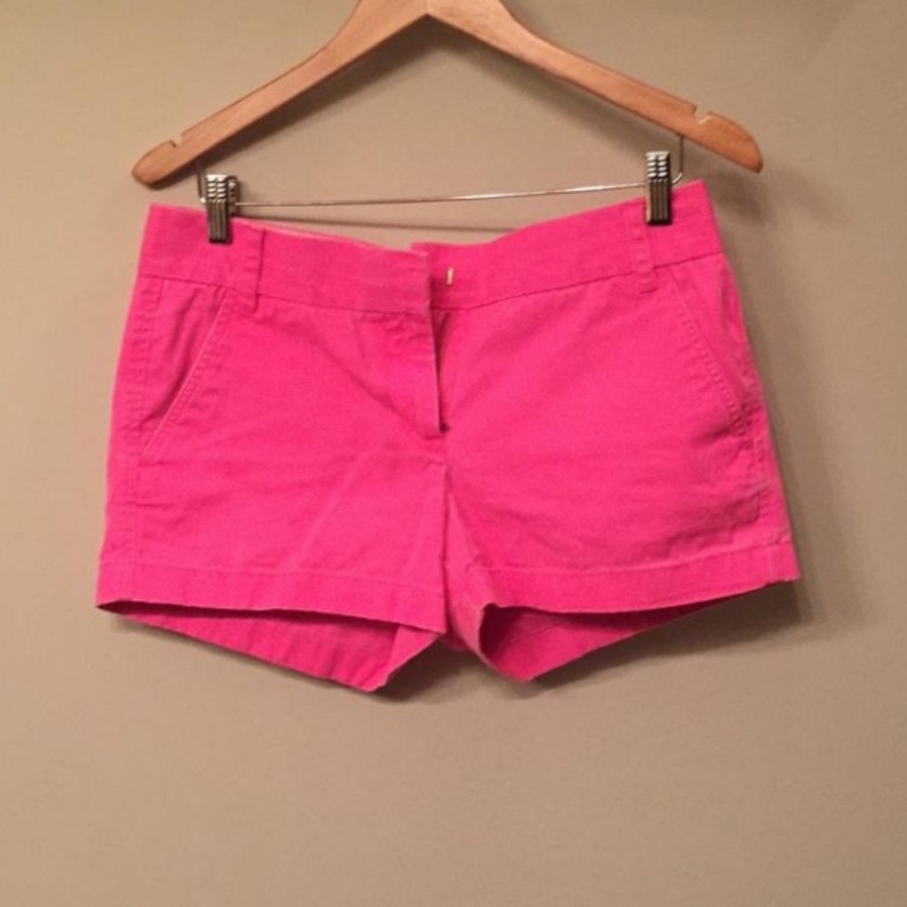 EUC JCREW HOT PINK CHINO SHORT 0