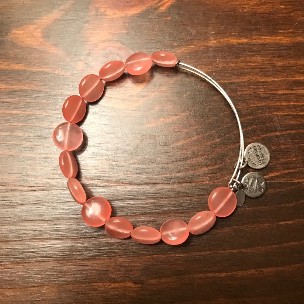 Alex & Ani pink beaded bracelet