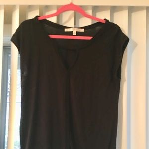 Black cut out top