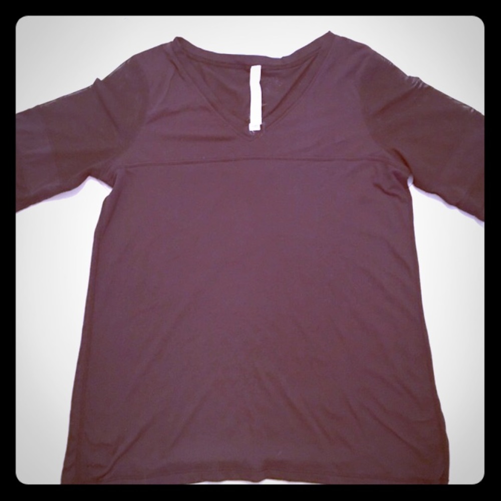 Lululemon Jersey Mesh Sleeve T