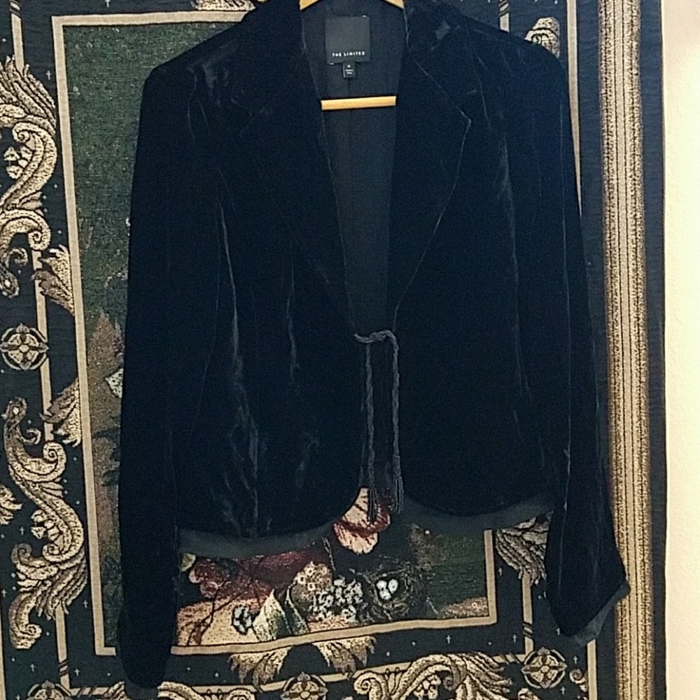 Classy Black Velvet jacket.