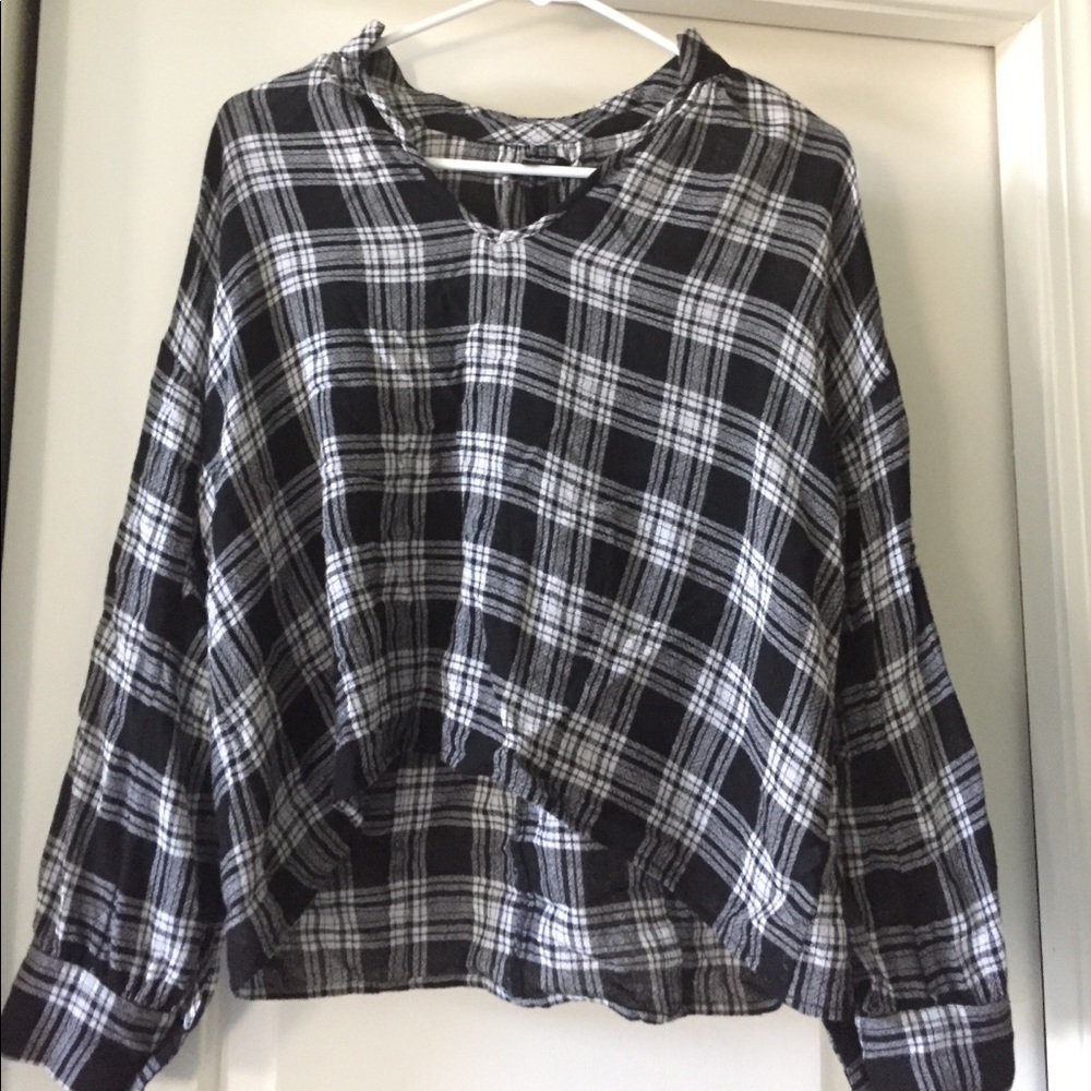 Lightweight plaid top by Madewell