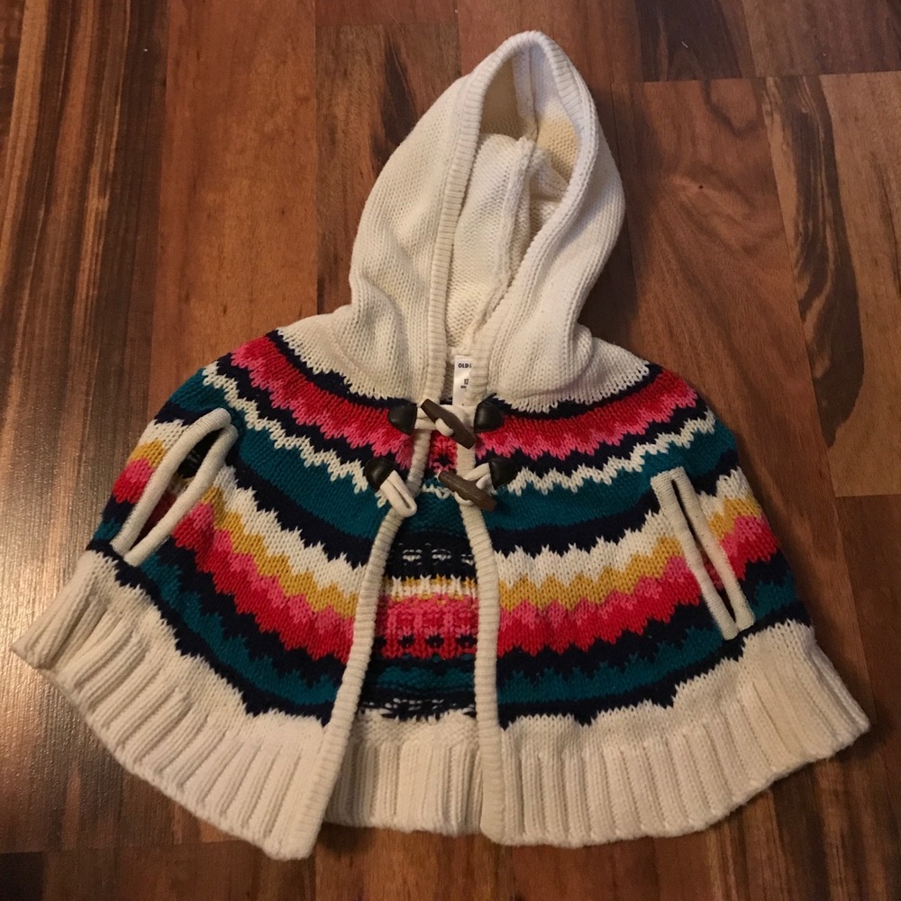 Baby Girls Sweater Poncho Sz 12-18 months!