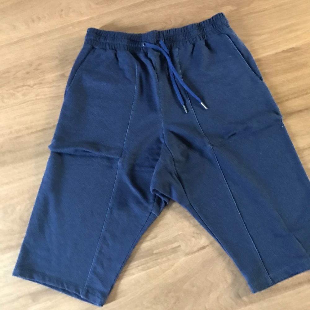 Black apple shorts from Bloomingdales