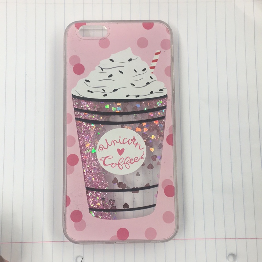 iPhone 6/6s plus Unicorn Pink Glitter Case
