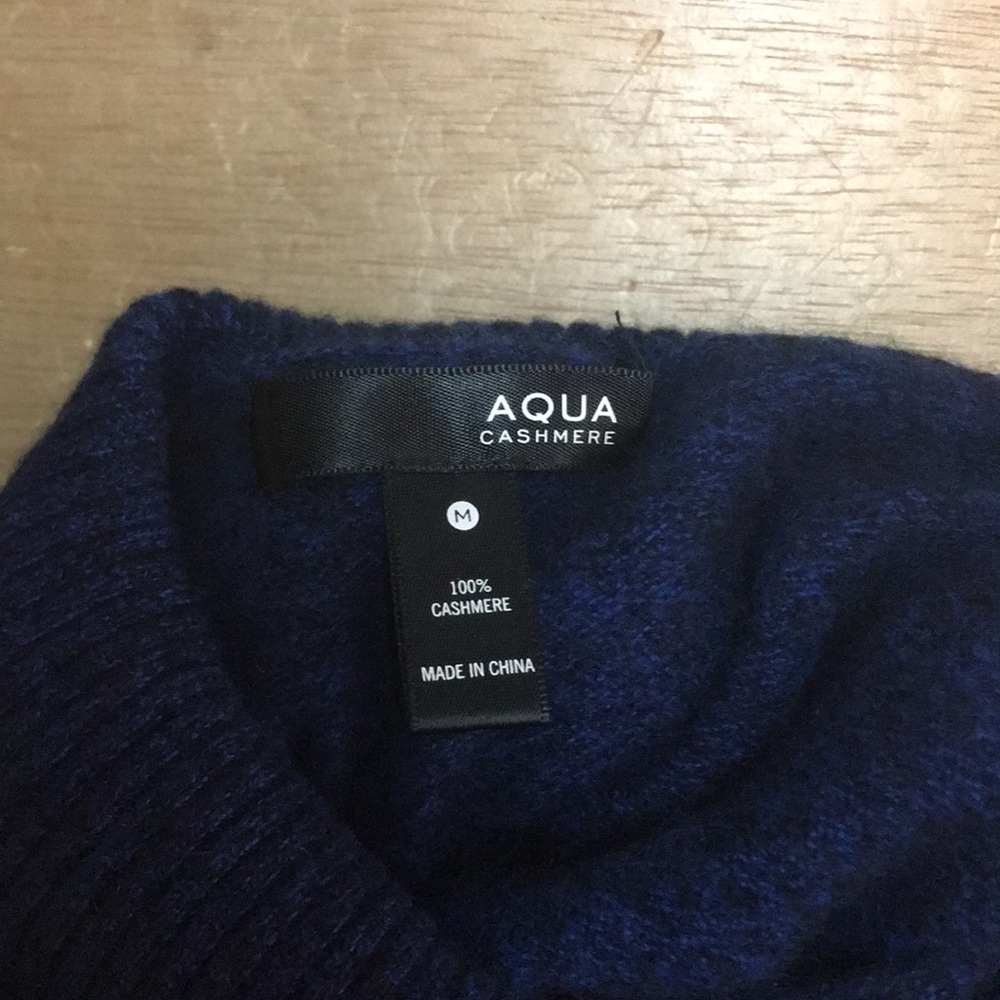 black/blue cashmere : long,turtleneck- sleeveless