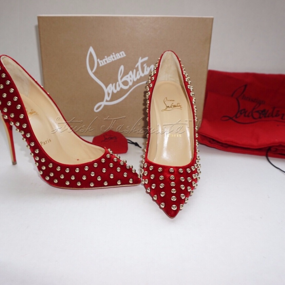 🎉SOLD🎉New Christian Louboutin Billy 100 Studded - Picture 4 of 8