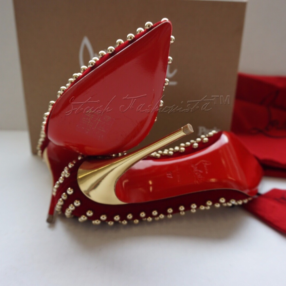 🎉SOLD🎉New Christian Louboutin Billy 100 Studded - Picture 7 of 8