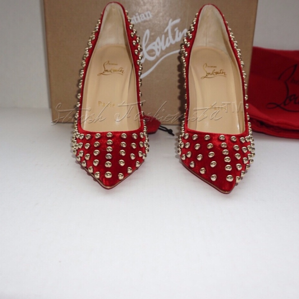 🎉SOLD🎉New Christian Louboutin Billy 100 Studded - Picture 5 of 8