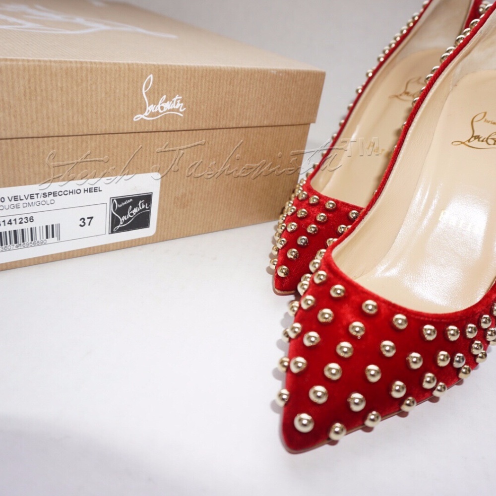 🎉SOLD🎉New Christian Louboutin Billy 100 Studded - Picture 8 of 8