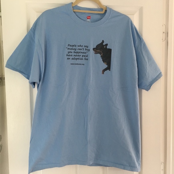 Men’s Light Blue Dog Rescue T-Shirt 🐾 - Picture 2 of 4