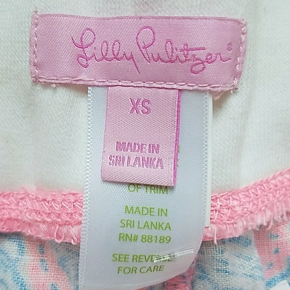 *HP* Lilly Pulitzer beach pants A Little Tipsy XS - Picture 3 of 6