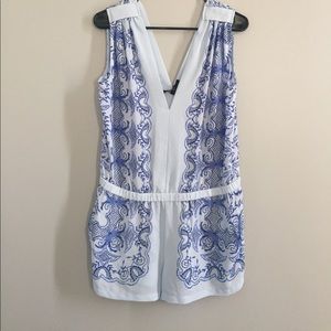 BCBG blue romper