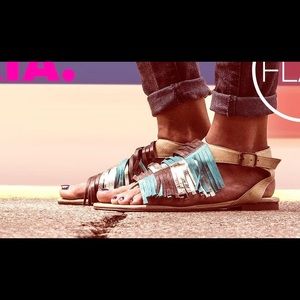 100% genuine leather fridges sandals