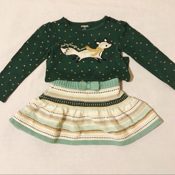 NWT Gymboree FOREST FOX Sz 6 12 18 24 M Fox Sweater Outfit Set 2 Pcs Gorgeous