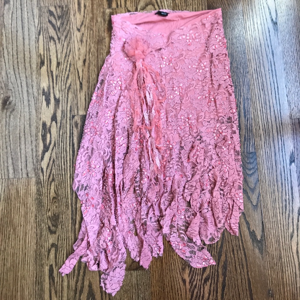 Arden B. Sequin and Lace skirt
