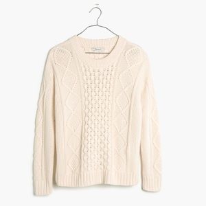 Madewell Classic Cable Pullover Sweater
