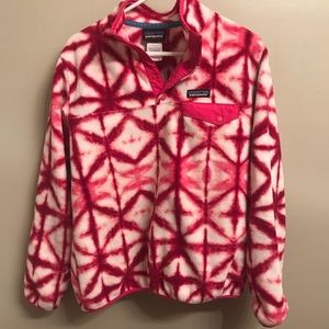 Patagonia Synchilla Pink Tie Dye Pullover