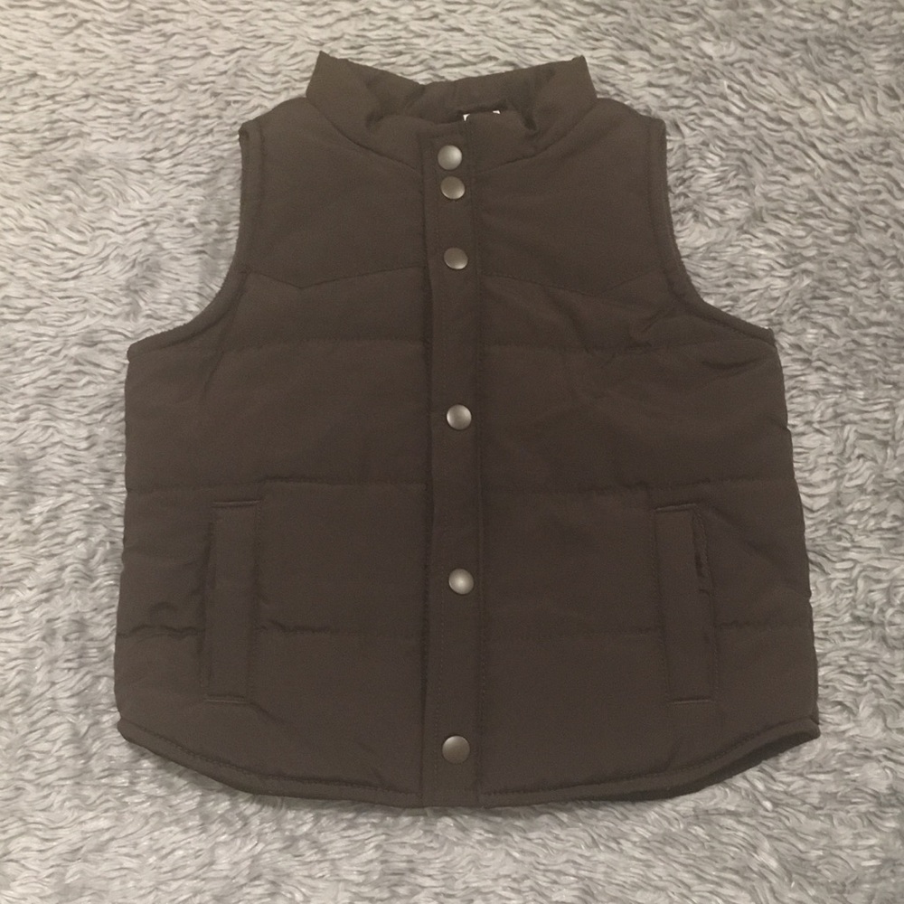 SOLD- Baby Gap Chocolate Brown Puffer Vest