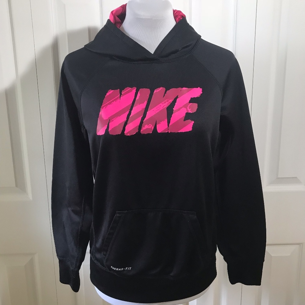 Nike Therma-Fit Black Pink Hoodie Girls XL