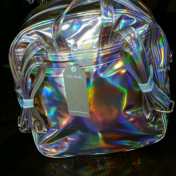 *BRAND NEW * Rose Gold  Mettalic Backpack main image 6