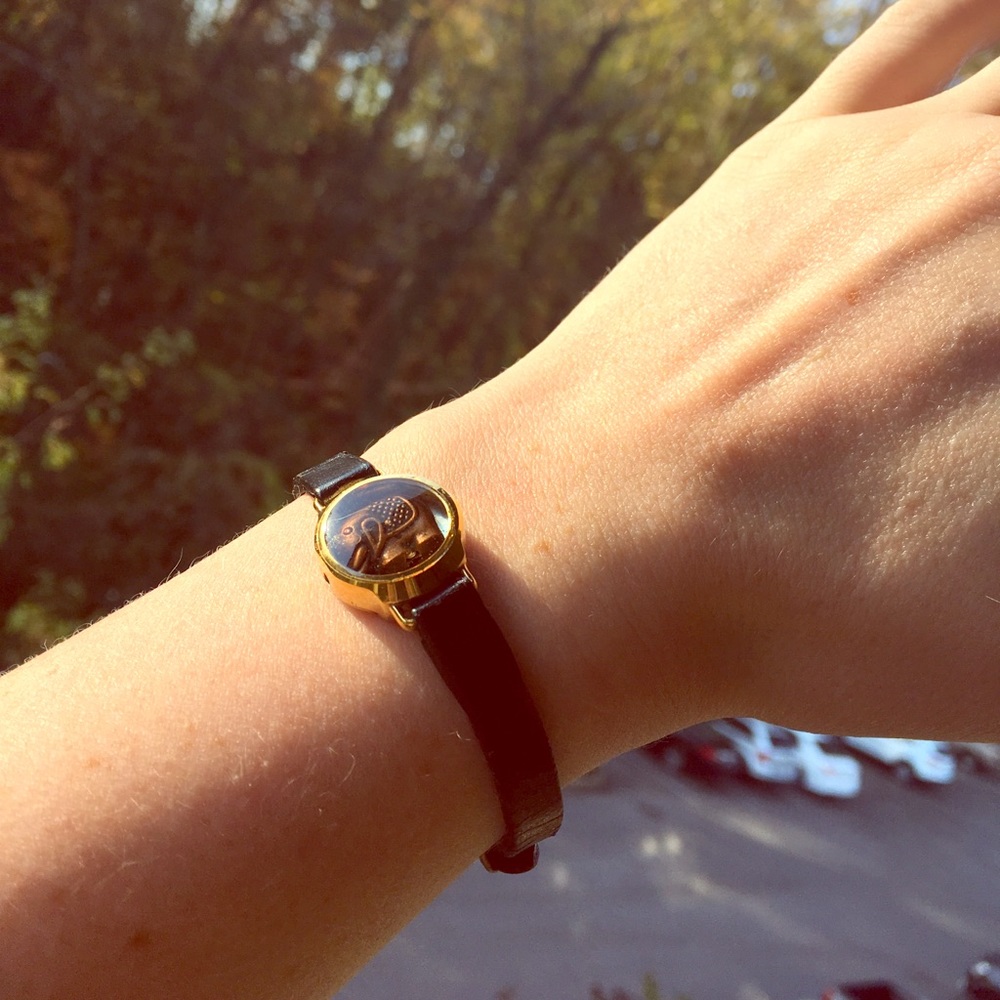 Vintage Upcycled 🐘 Elephant “Watch” Bracelet