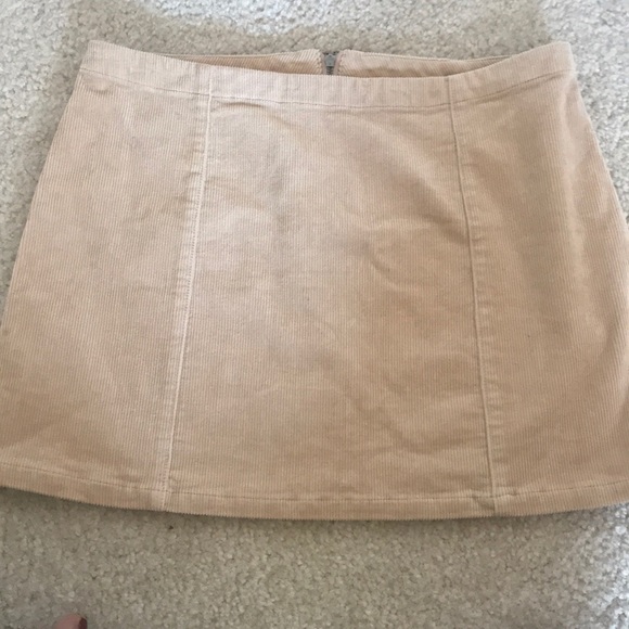 Forever 21 Tan Jean Mini Skirt - Picture 2 of 4