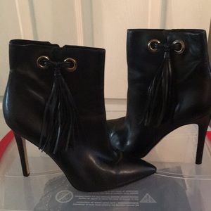 Black Tassel Booties