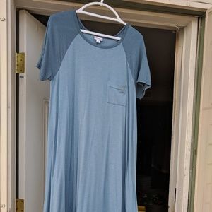 LuLaRoe two tone Carly dress